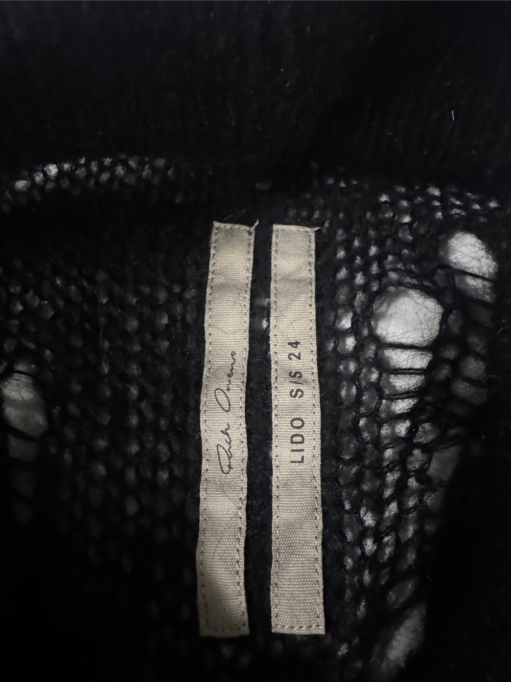 RICK OWENS Tommy Open Knit Sweater size M - Picture 12 of 12